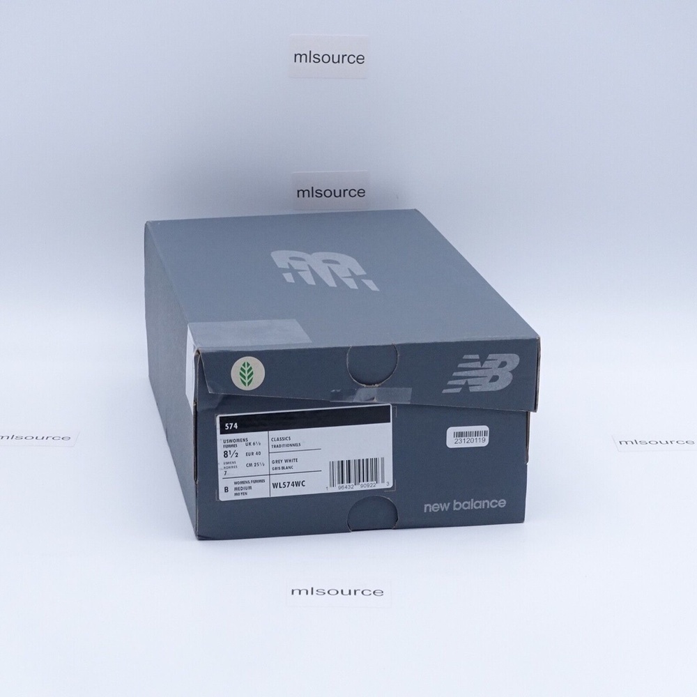 NEW New Balance 574 Sneakers WL574WC Grey/White/Floral - Picture 11 of 15